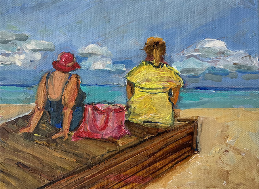 Am Strand, Bild 1